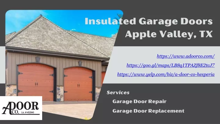 insulated garage doors apple valley tx