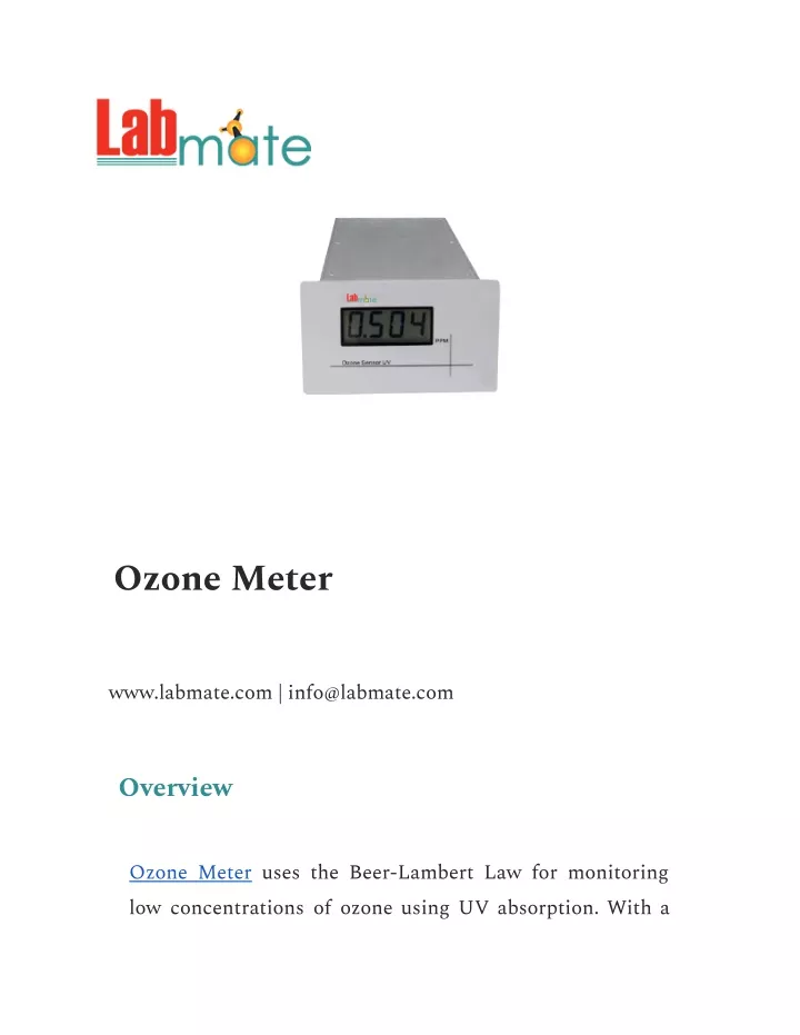 ozone meter