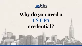why do you need a us cpa credential