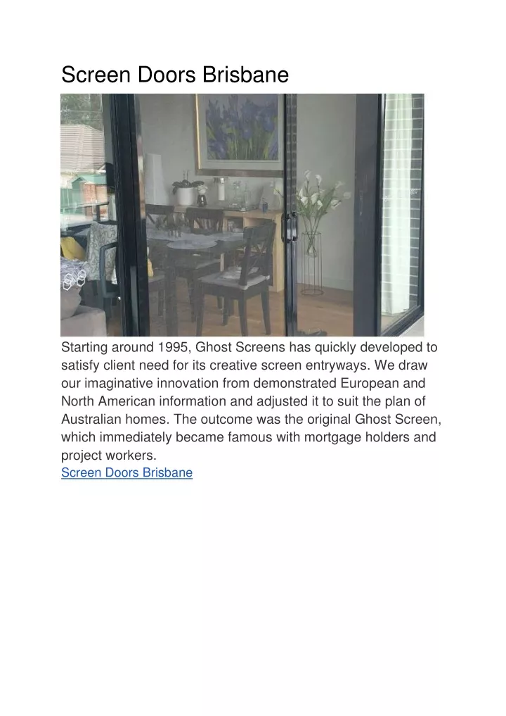 screen doors brisbane