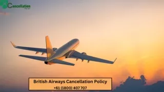 British Airways Cancellation Policy