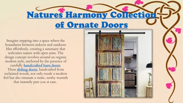 natures harmony collection of ornate doors