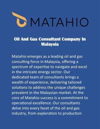 Oil And Gas Consultant Company In Malaysia