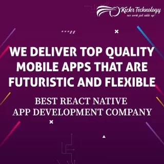 we deliver top quality mobile apps that