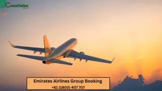 Emirates Group Booking