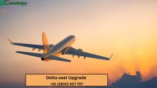Delta seat Upgrade