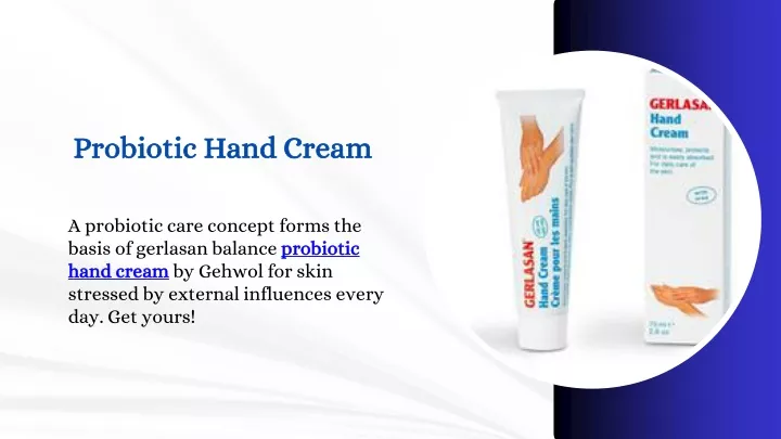 probiotic hand cream