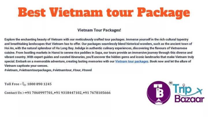best vietnam tour package