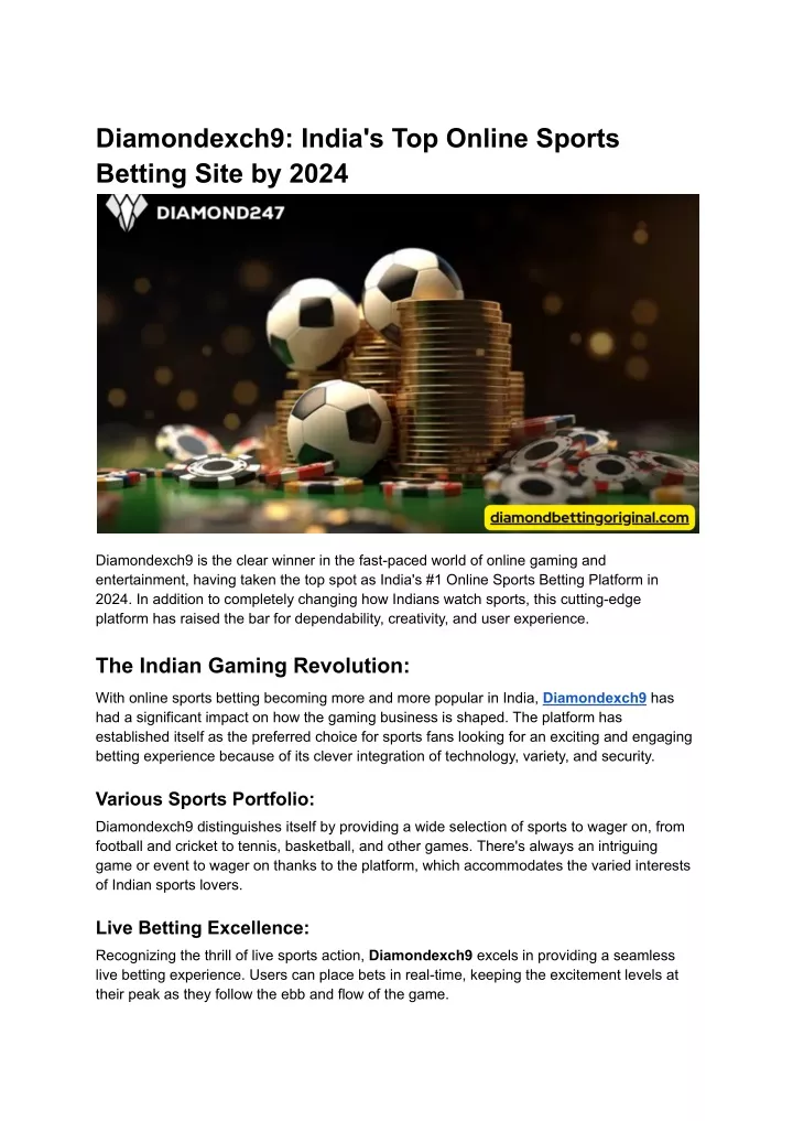diamondexch9 india s top online sports betting