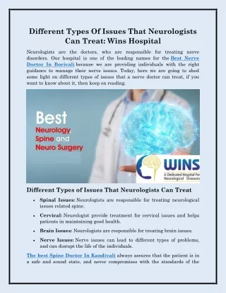 Best Nerve Doctor In Borivali