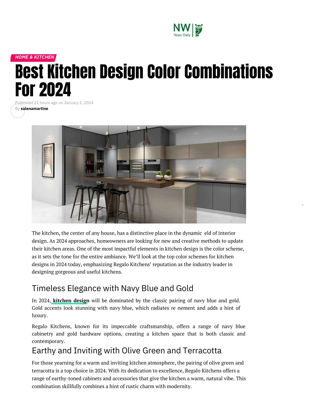 PPT - Best Kitchen Design Color Combinations For 2047 PowerPoint ...