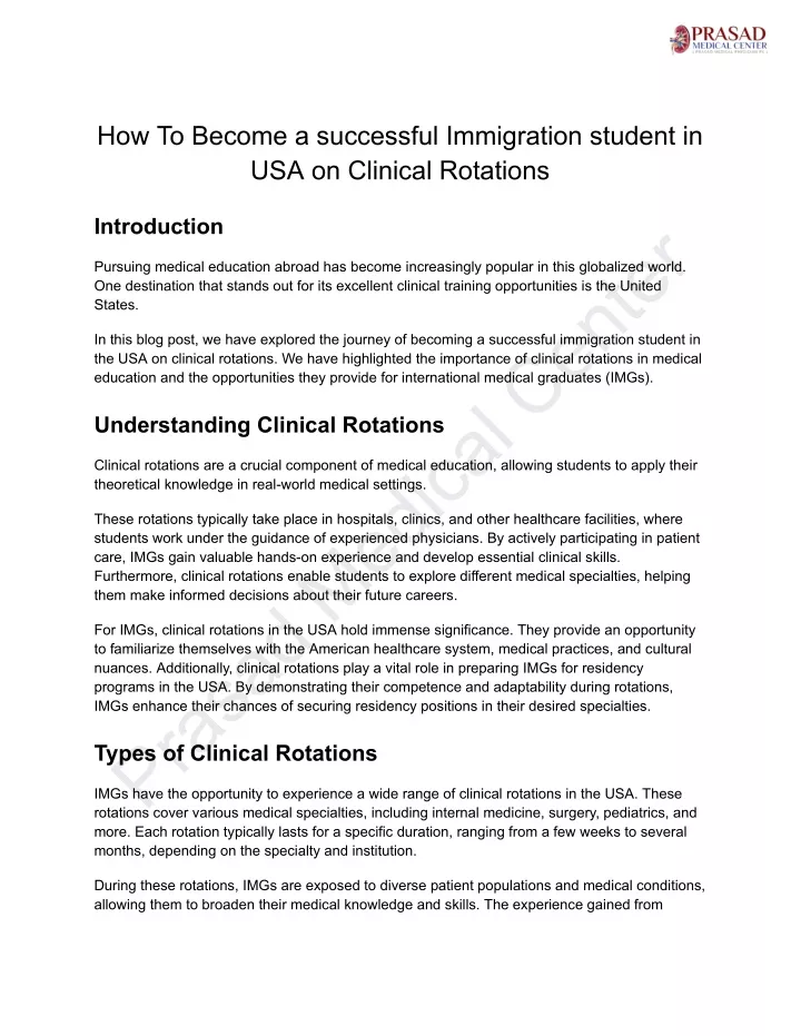 how to become a successful immigration student