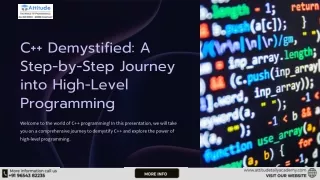 c demystified a step by step journey into high