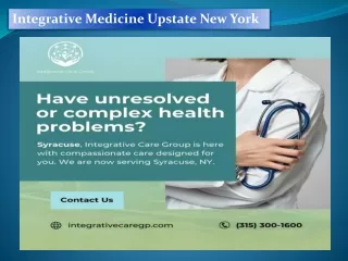 Integrative Medicine Upstate New York