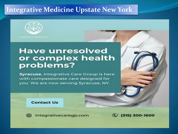 integrative medicine upstate new york