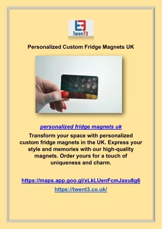 Personalized Custom Fridge Magnets UK