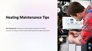 Heating Maintenance Tips