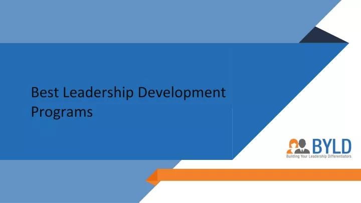 best leadership development programs