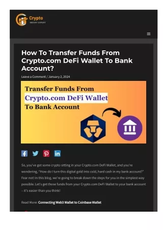 Funds from crypto com defi to bank