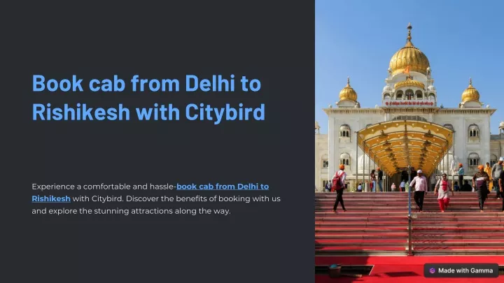 book cab from delhi to rishikesh with citybird