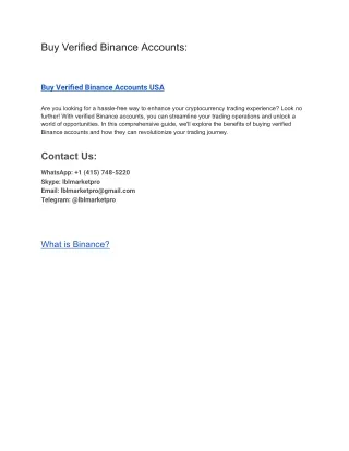 Buy Verified Binance Accounts_