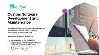 Acufore - Custom Software Development and Maintenance