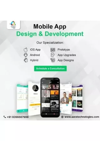 Mobile App Development Company | App development services- Aara Technologies.