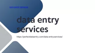 Data Entry Services: The Backbone of Information Management
