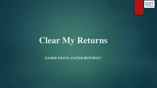 Clear My Returns - One Person Company Registration