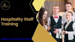 Hospitality Staff Training
