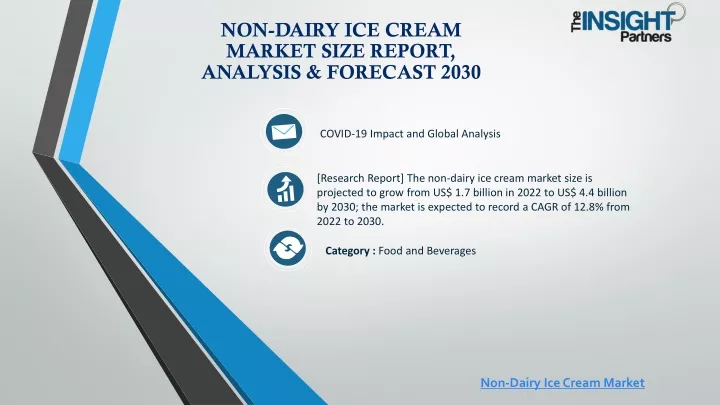 non dairy ice cream market size report analysis