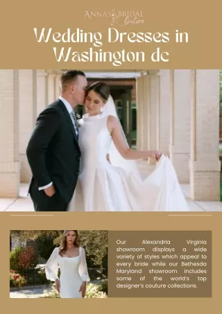 Wedding Dresses in Washington dc - Anna's Bridal Couture