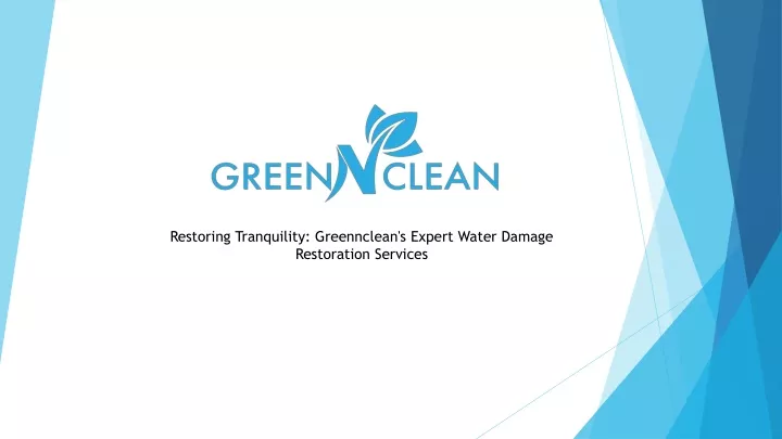 restoring tranquility greennclean s expert water