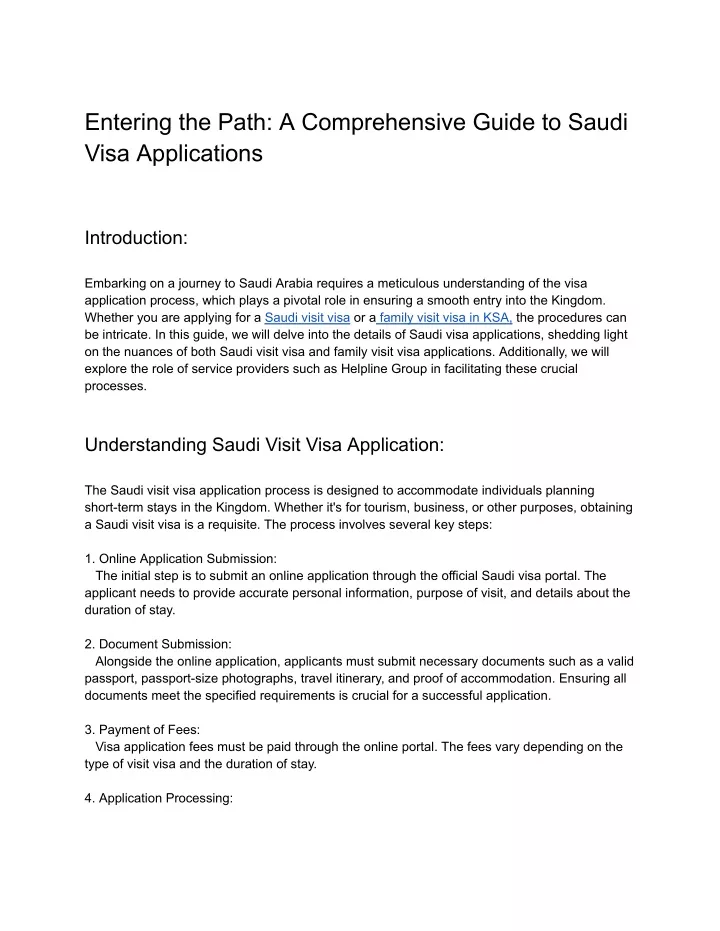 entering the path a comprehensive guide to saudi