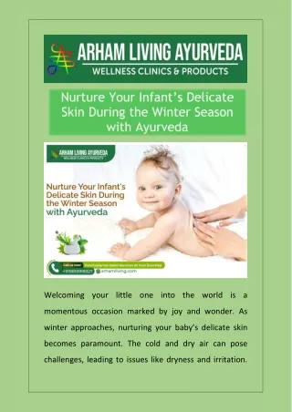 Nurture Your Infant’s Delicate Skin During the Winter Season with Ayurveda
