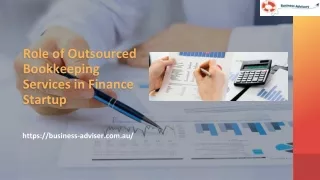 Role of Outsourced Bookkeeping Services in Finance Startup