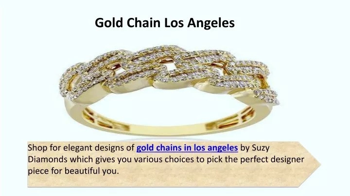 gold chain los angeles