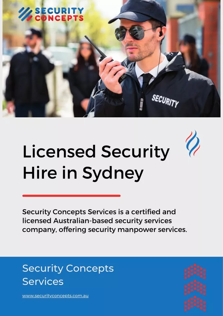 licensed security hire in sydney