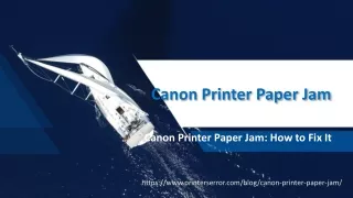 Canon Printer Paper Jam: How to Fix It
