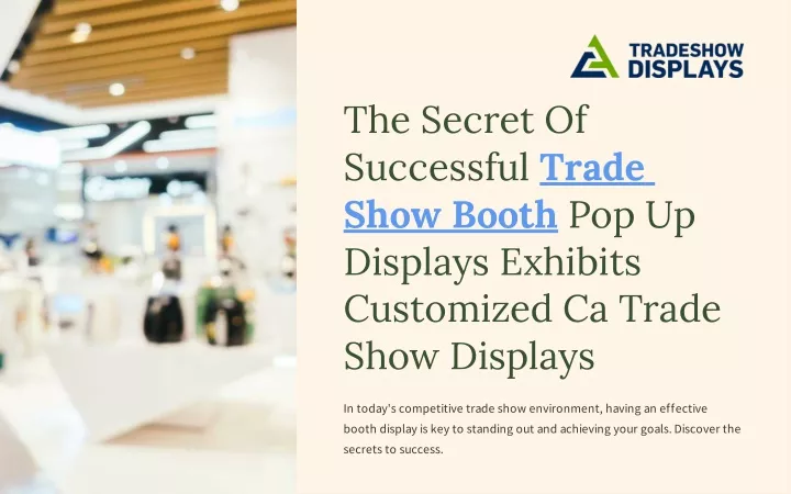 the secret of successful trade show booth
