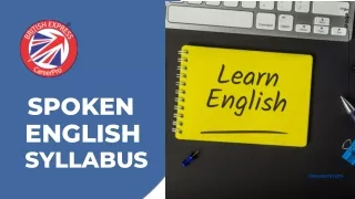 Spoken English syllabus