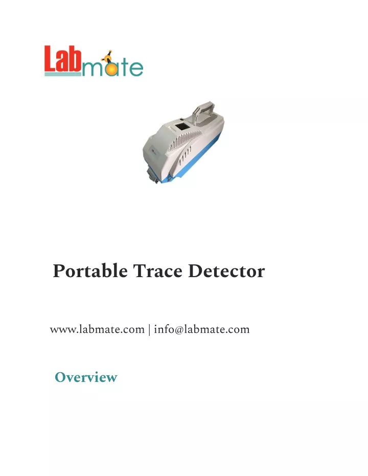 portable trace detector