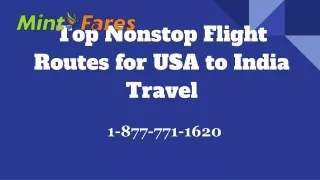 Top Nonstop Flight Routes for USA to India Travel