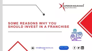 some reasons to invest in a franchise - superiorinsurancefranchise.com