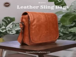 Stylish Mens Leather Sling Bags – Leather Shop Factory