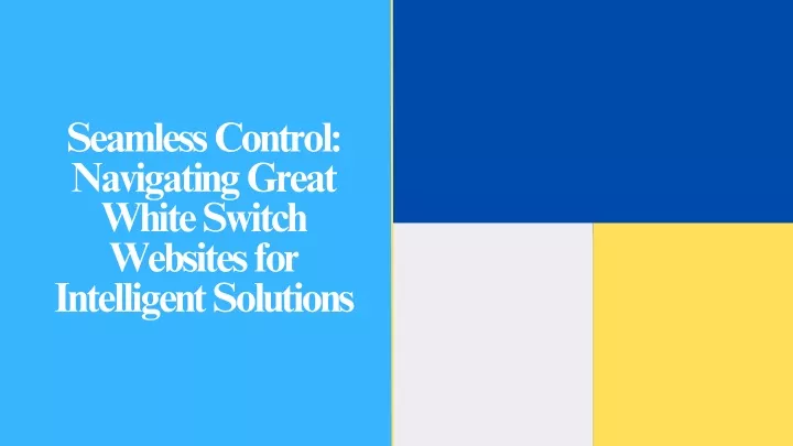 seamless control navigating great white switch