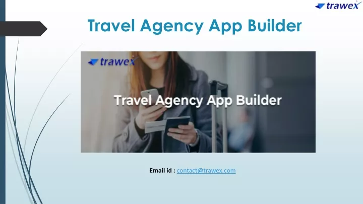 travel agency app builder