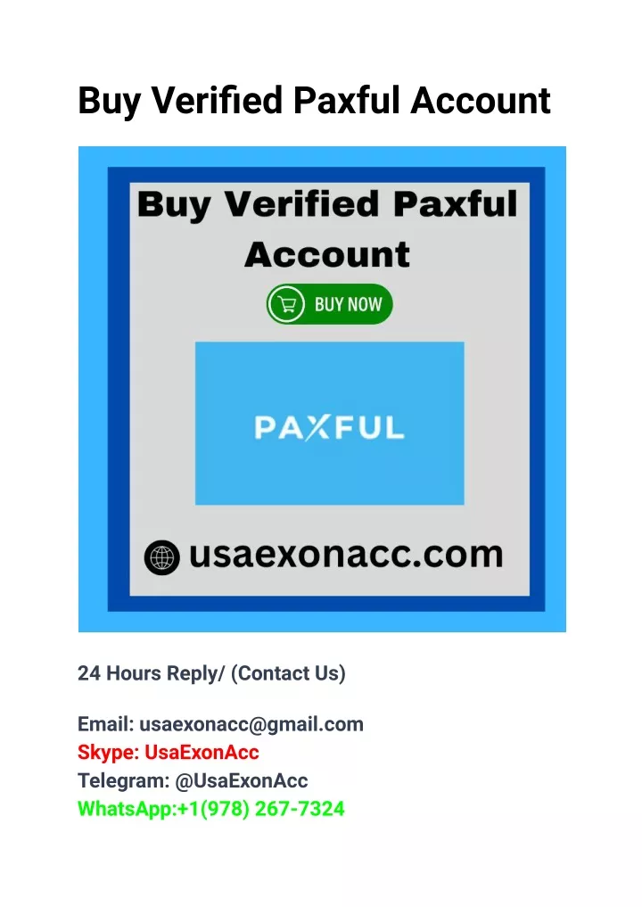 buy verified paxful account