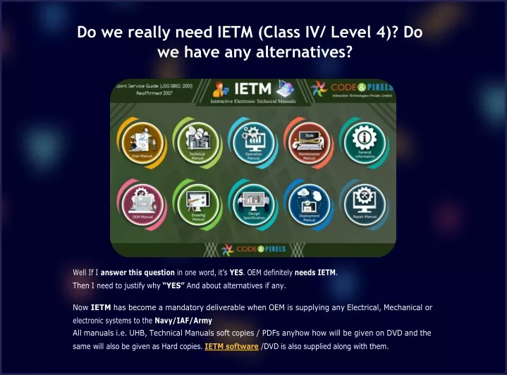 do we really need ietm class iv level