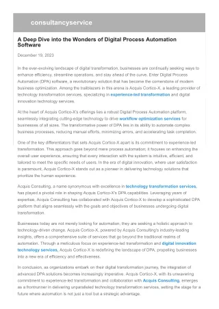 A Deep Dive into the Wonders of Digital Process Automation Software